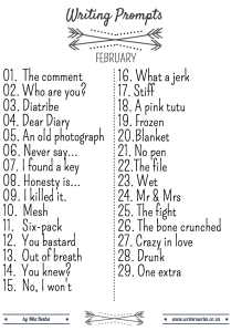 February_Writing_Prompts