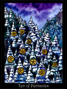Trees 10 pentacles